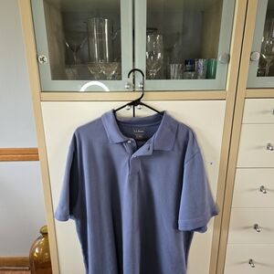 L.L. Bean Men's Polo Shirt in Dusty Blue